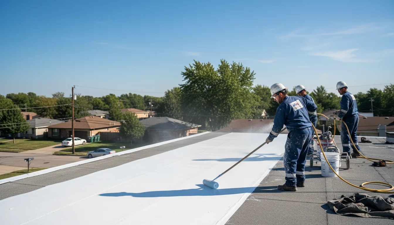 Commercial roof coating in Austell, GA near me